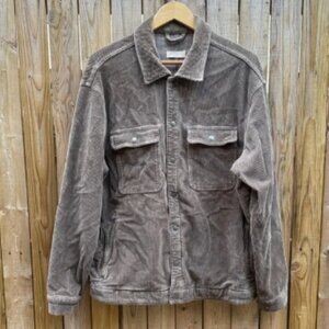 All Saints castelford Taupe Corduroy shirt Jacket